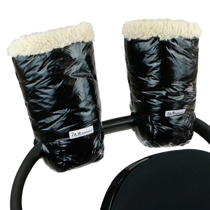 7 A.M. Enfant Warmmuffs - Black Polar
