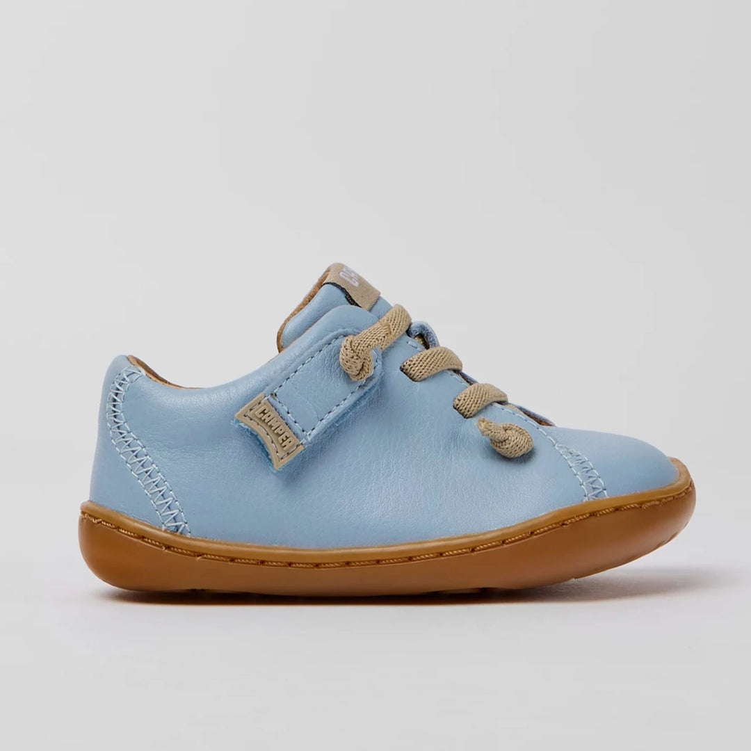 Camper Kids Baby PEU Light Blue Leather Sneakers Shoes
