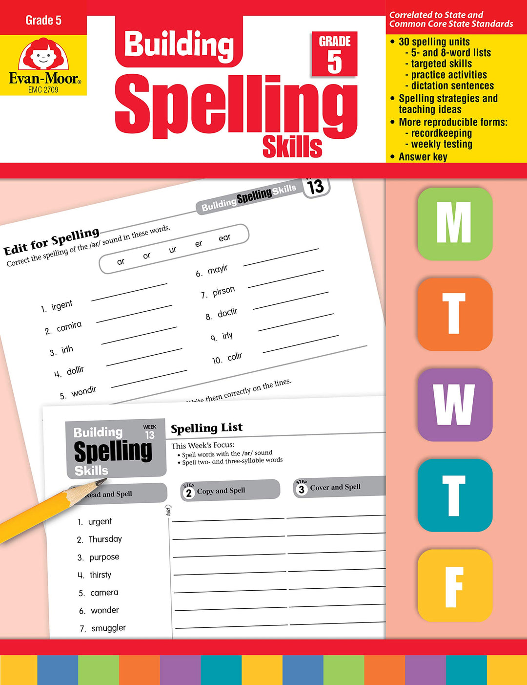 >Evan-Moor Grade 5 Building Spelling Skills