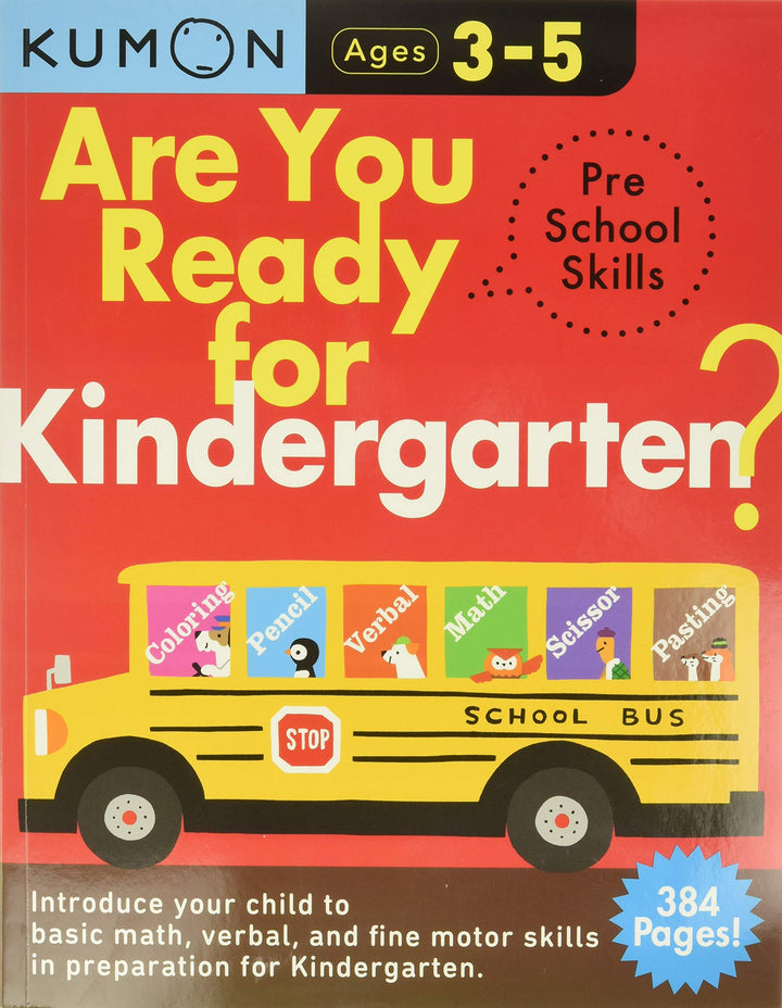 >KUMON Grade  PreK-K Are You Ready for Kindergarten? Workbooks Age 3-5