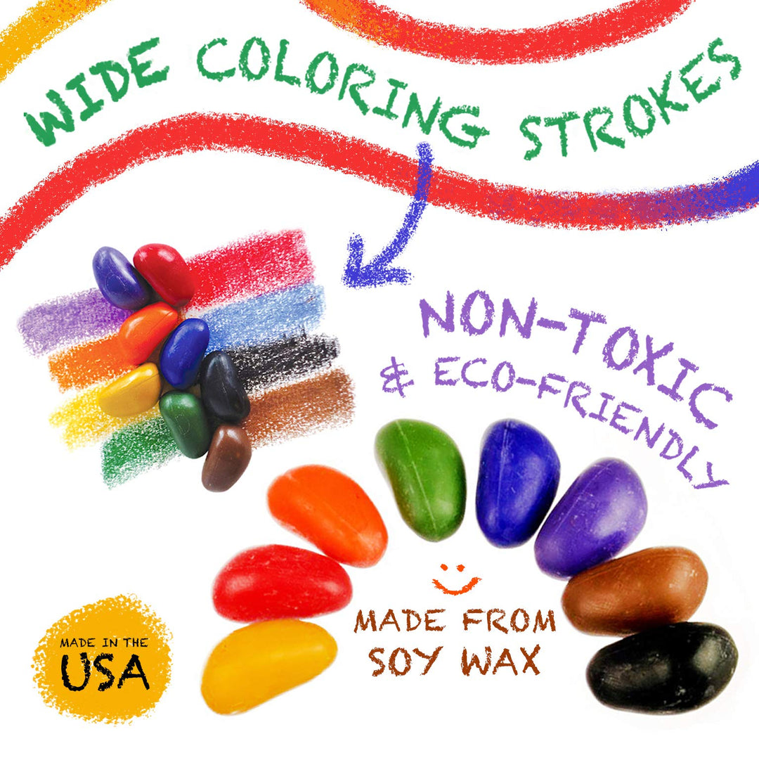 Just Rocks in a Box - 16 Colors / 64 Crayons