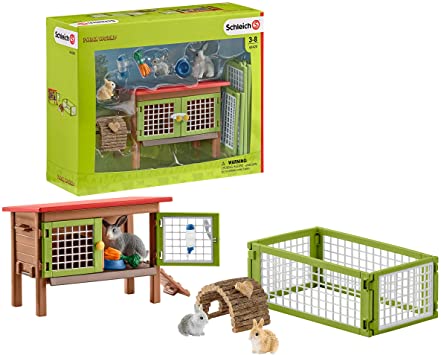 Schleich FARM WORLD - Rabbit hutch