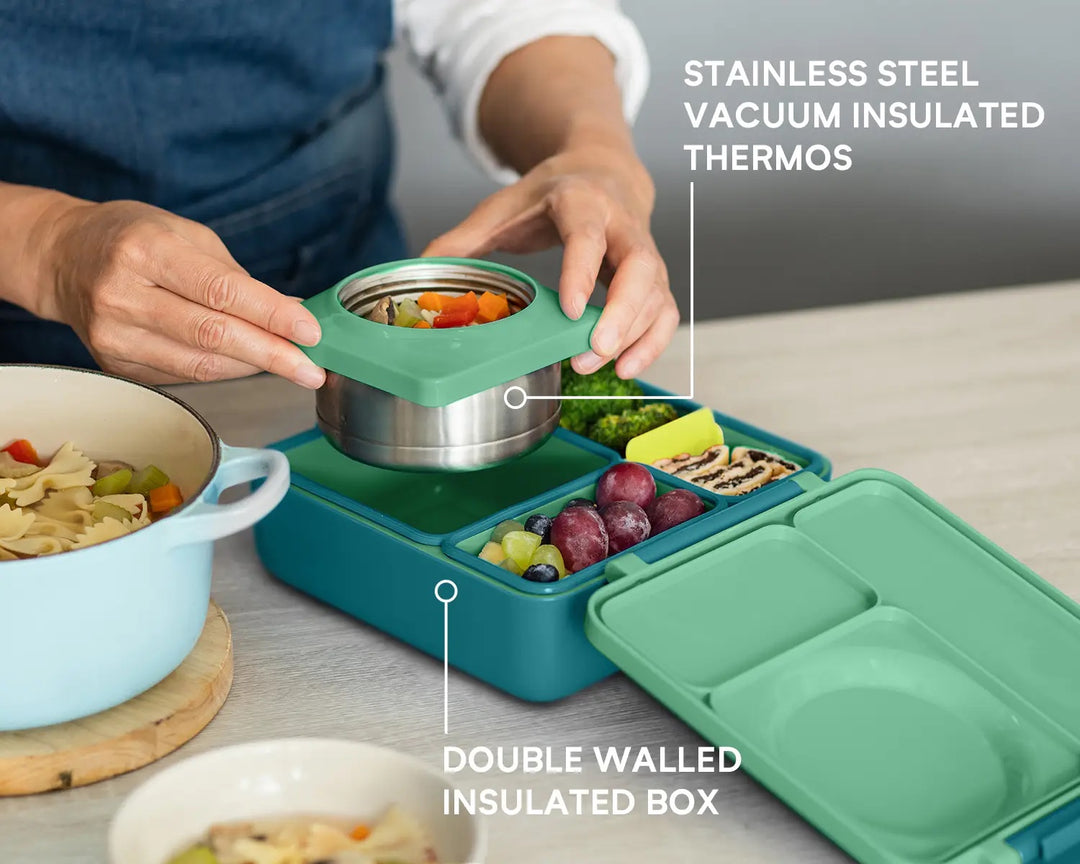 >OmieBox Lunch Box (Green Meadow)
