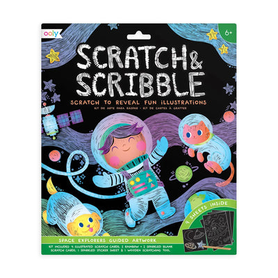 OOLY Scratch & Scribble - Outer Space Explorers