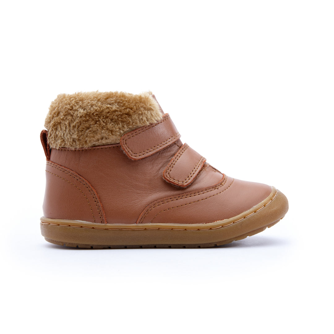 Old Soles Kids Baby 9008 Squad Winter Leather Shoe Sneakers in Brown