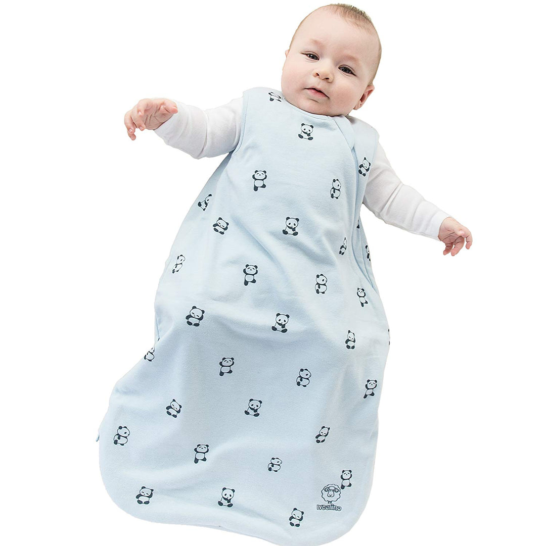 >Woolino 4 Season CLASSIC Merino Wool &amp; Organic Cotton Baby Sleep Bag - Panda
