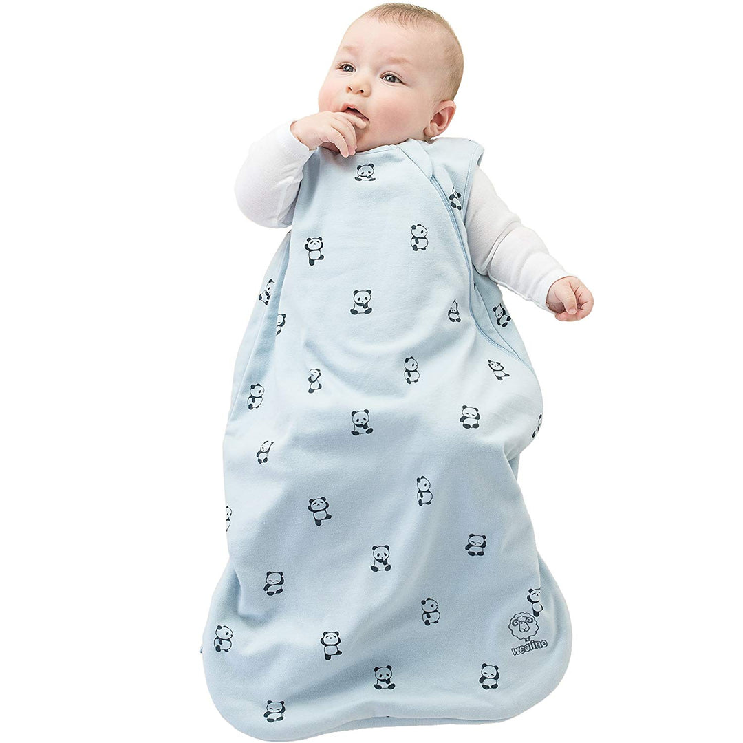 >Woolino 4 Season CLASSIC Merino Wool &amp; Organic Cotton Baby Sleep Bag - Panda