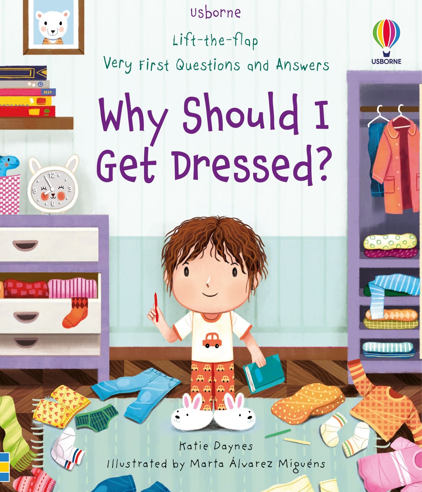 >USBORNE Lift-the-Flap Very First Q&A Why should I get dressed?