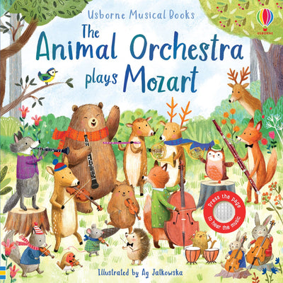 >USBORNE Musical Books: Animal Orchestra Plays Mozart 6M+