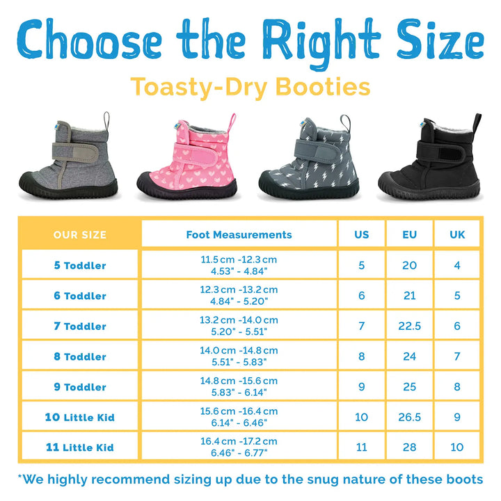 >Jan & Jul Kids Toasty-Dry Boots/Booties - Heather Grey