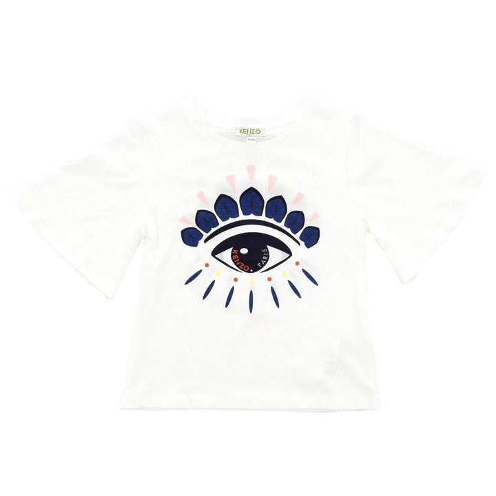 Kenzo Kids Fabiana Tee Shirt in Optic White