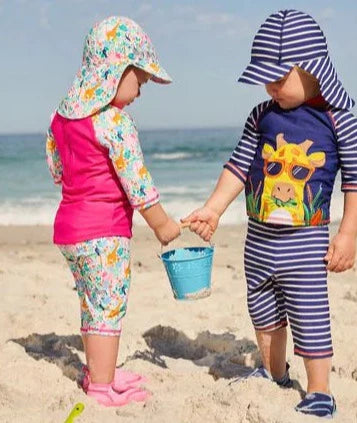 Jojo Maman Bebe Kids 2 Piece Sun Protection Swim Suit - Safari