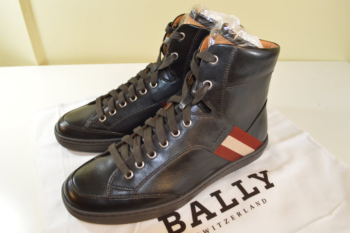 BALLY Mens OLDANI Chocolate Calf Plain Sneakers 6185037