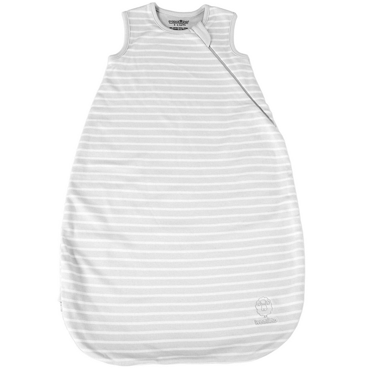 >Woolino 4 Season BASIC Merino Wool Baby Sleep Bag in Birch Gray Mom