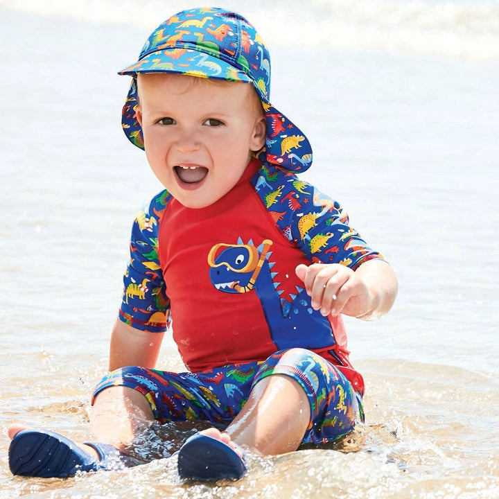 Jojo Maman Bebe Kids 2 Piece Sun Protection Swim Suit - Dino