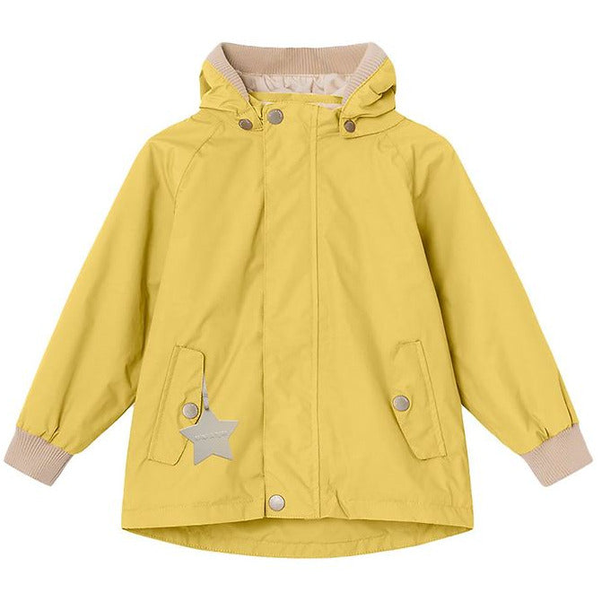 MINI A TURE Kids Wai Fleece Lined Jacket w/ Pointed Hood - Dusky Citron