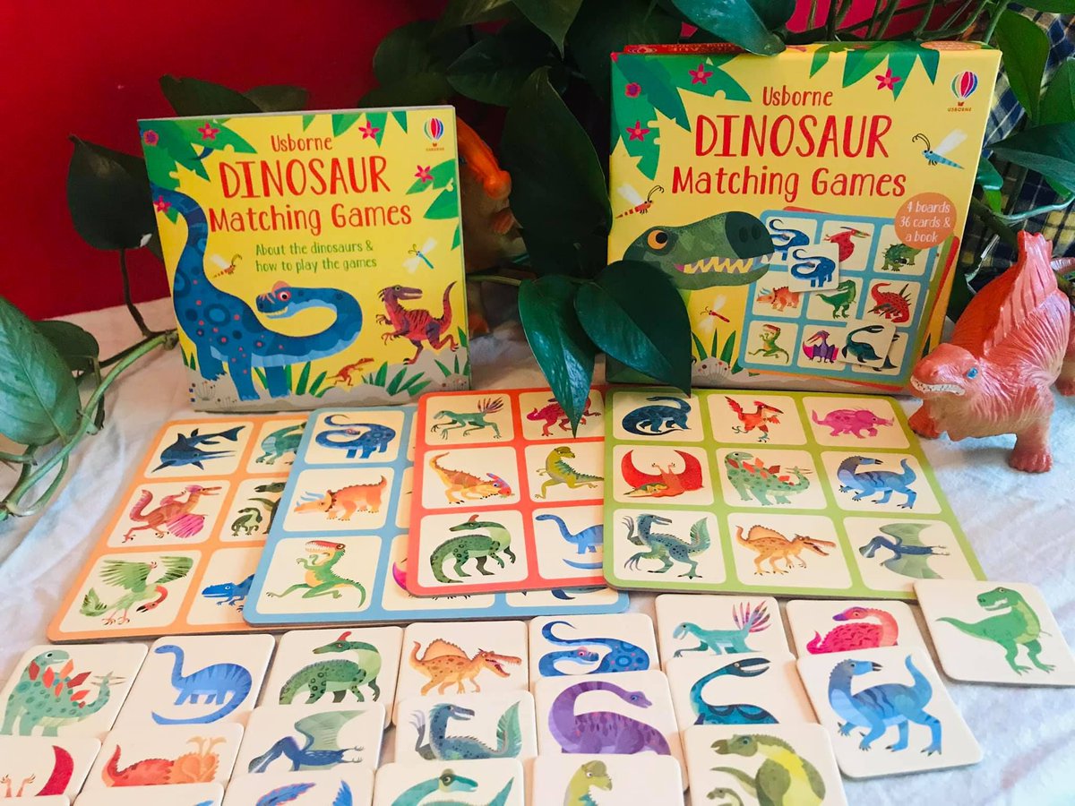 >USBORNE Matching Games Dinosaur 3Y+