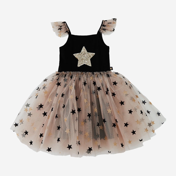 Petite Hailey Girl's FRILL MIA TUTU DRESS - BLACK