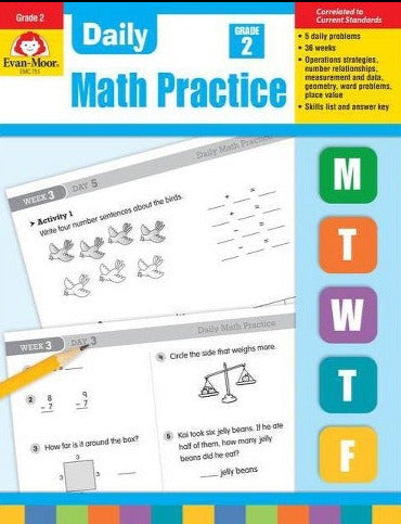 Evan-Moor Daily Math Practice, Grade 2