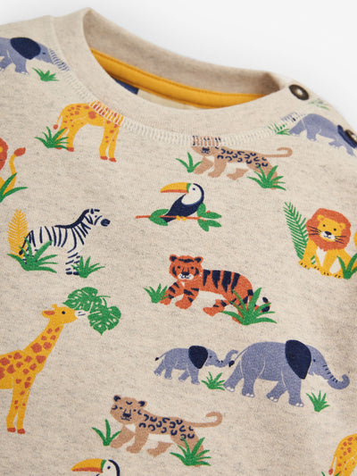 Jojo Maman Bebe Kids Safari Print Sweatshirt