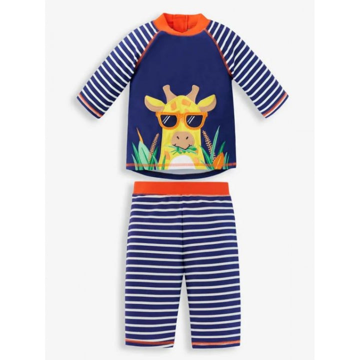 Jojo Maman Bebe Kids 2 Piece Sun Protection Swim Suit - Safari