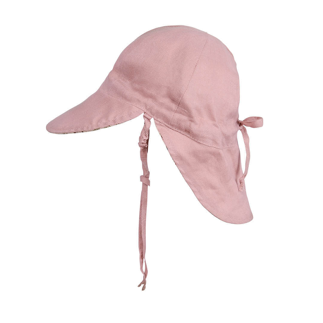 Bedhead 'Lounger' Baby Reversible Flap UPF50+ Sun Hat - Lucy / Rosa