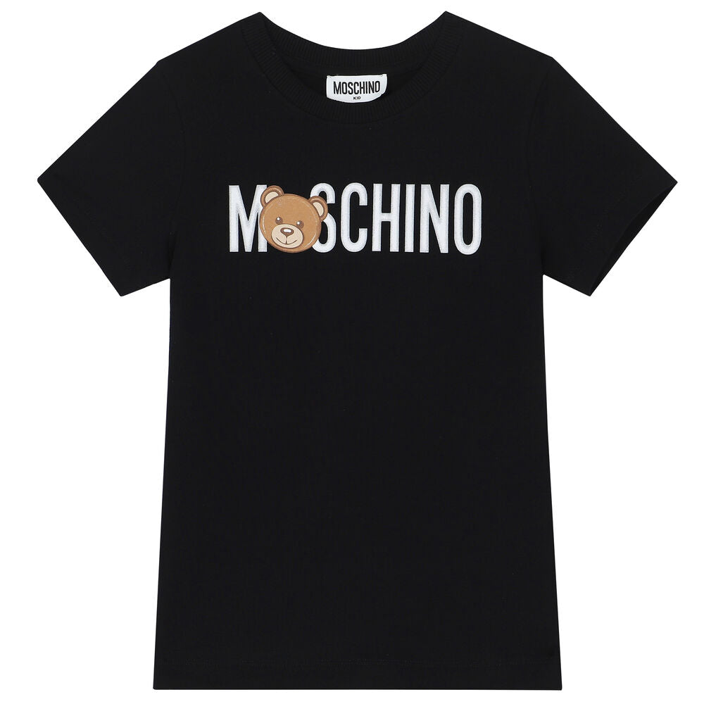 Moschino Kids Teddy Logo T-Shirt - Black