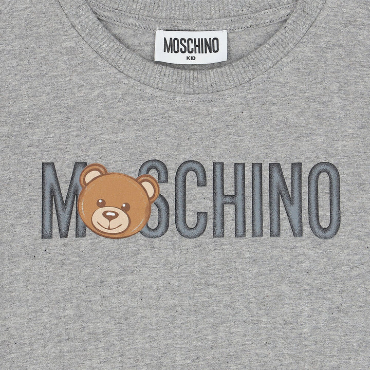 Moschino Kids Teddy Logo T-Shirt - Grey