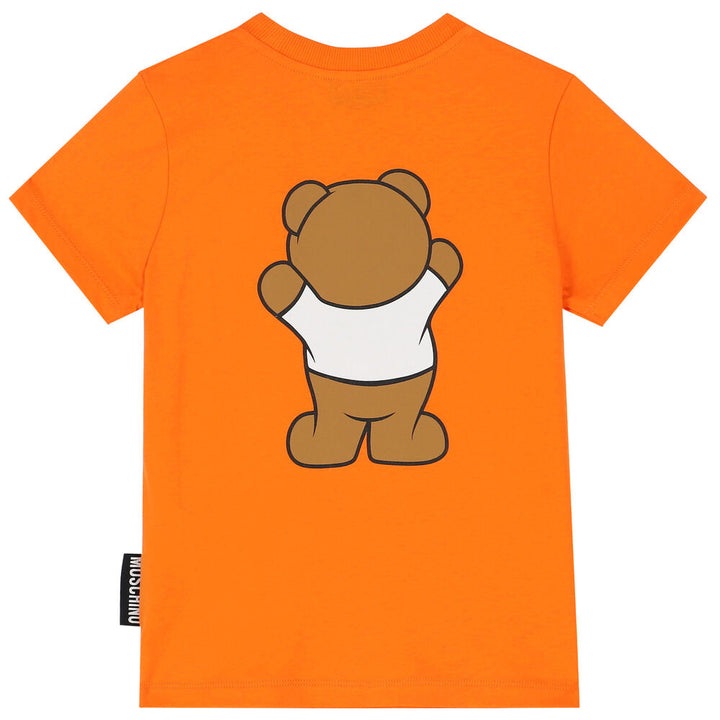 Moschino Kids Teddy Bear Logo T-Shirt - Orange