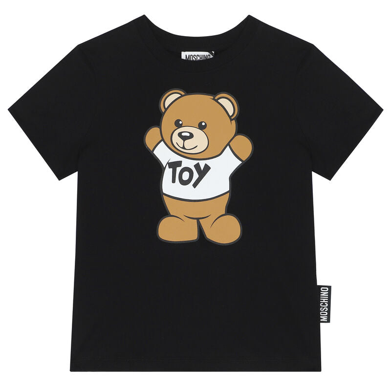 Moschino Kids Teddy Bear Logo T-Shirt - Black – Mom Loves Me Children ...