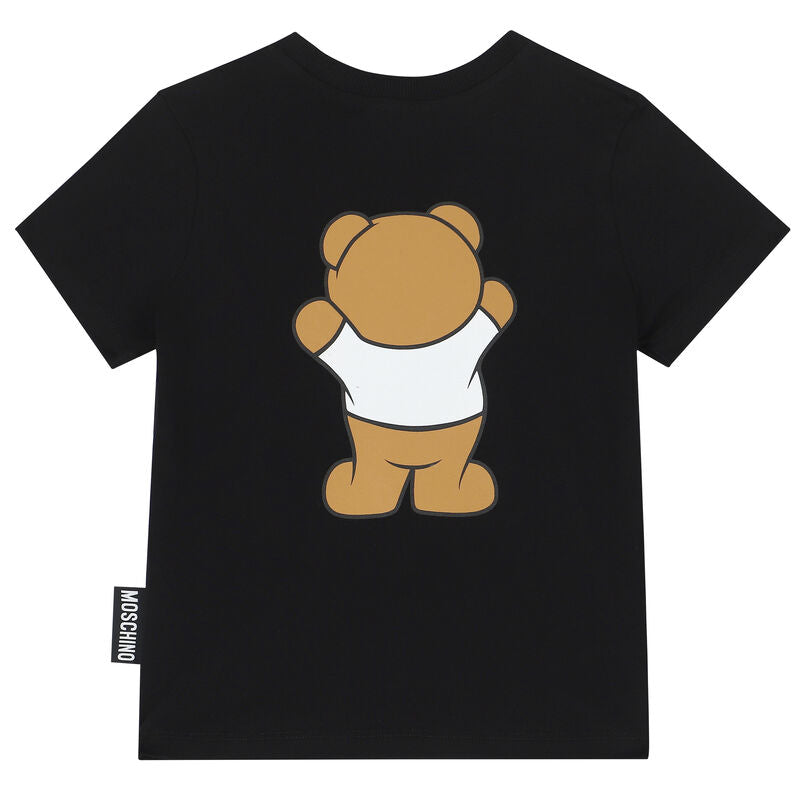 Moschino Kids Teddy Bear Logo T-Shirt - Black