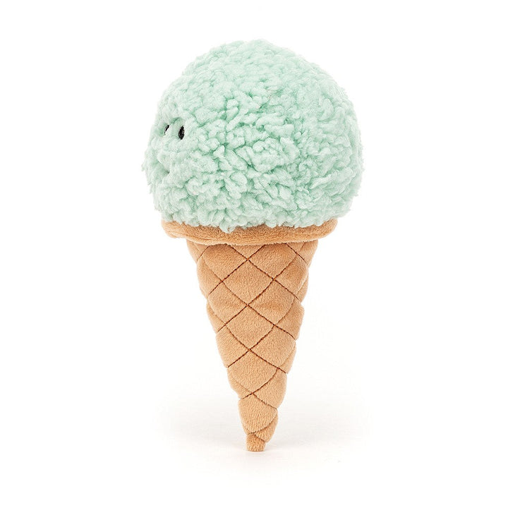 Jellycat Irresistible Ice Cream in Mint H7" X W3"