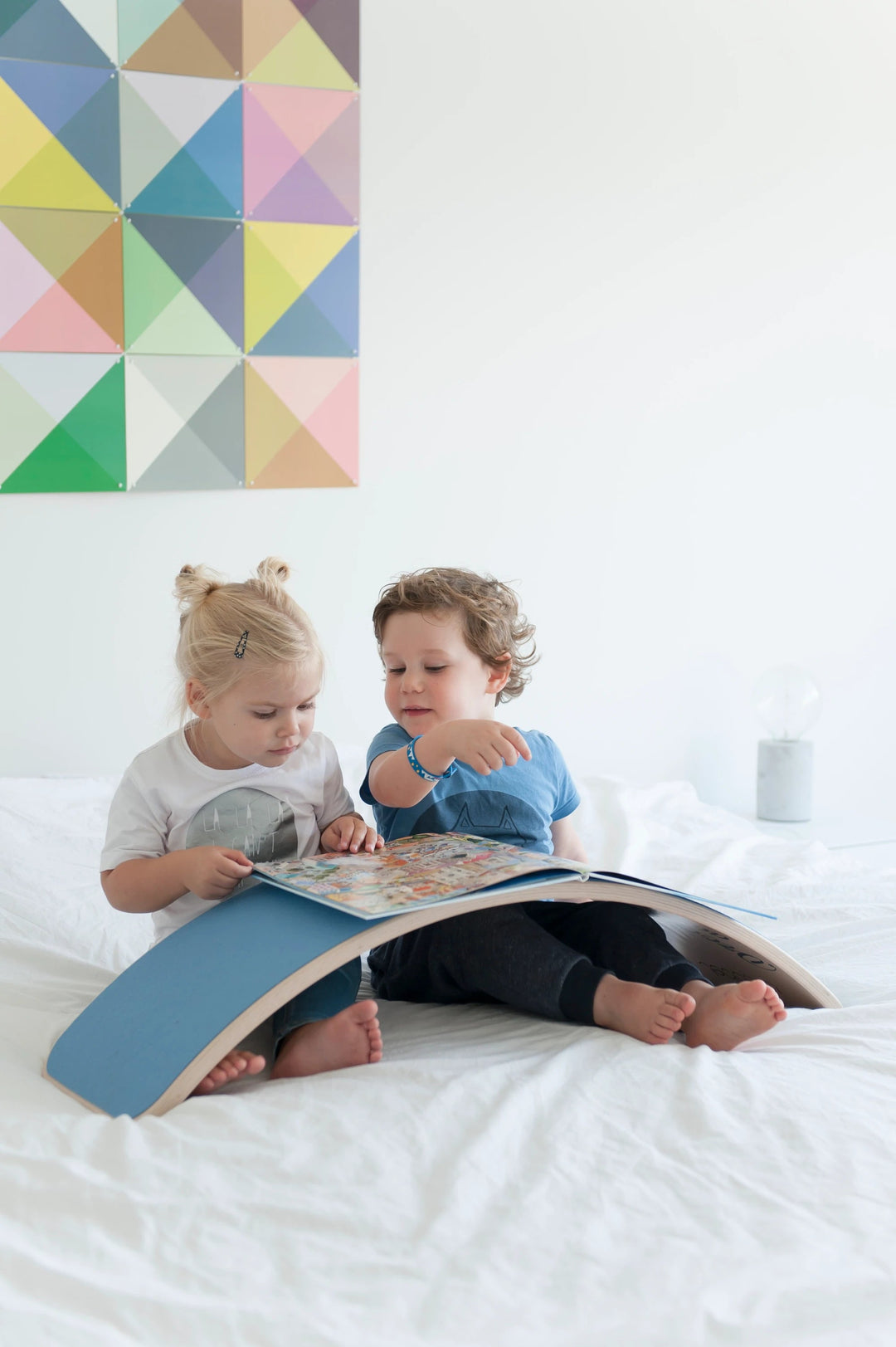 Wobbel PRO Transparent Lacquer Balance Board - Wild Rose Felt
