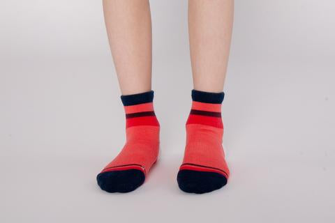 OAKI Merino Wool Socks, Red (Single Pair)
