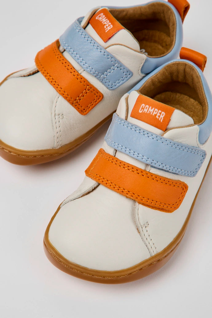 Camper Kids Baby PEU Blue / Orange Leather Sneakers Shoes