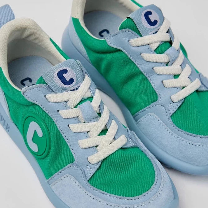 Camper Kids DRIFTIE Green Blue White Sneakers