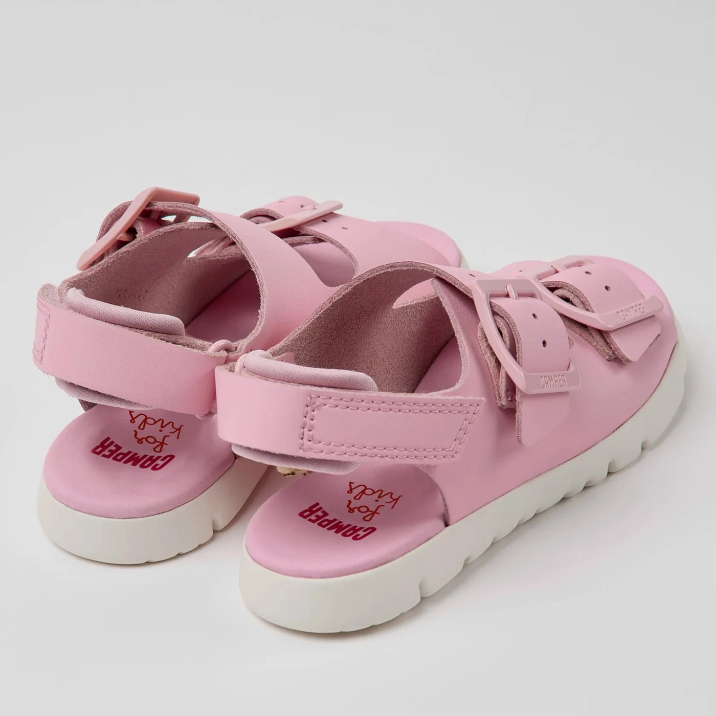 Camper Kids Girl ORUGA Pink Leather Sandals