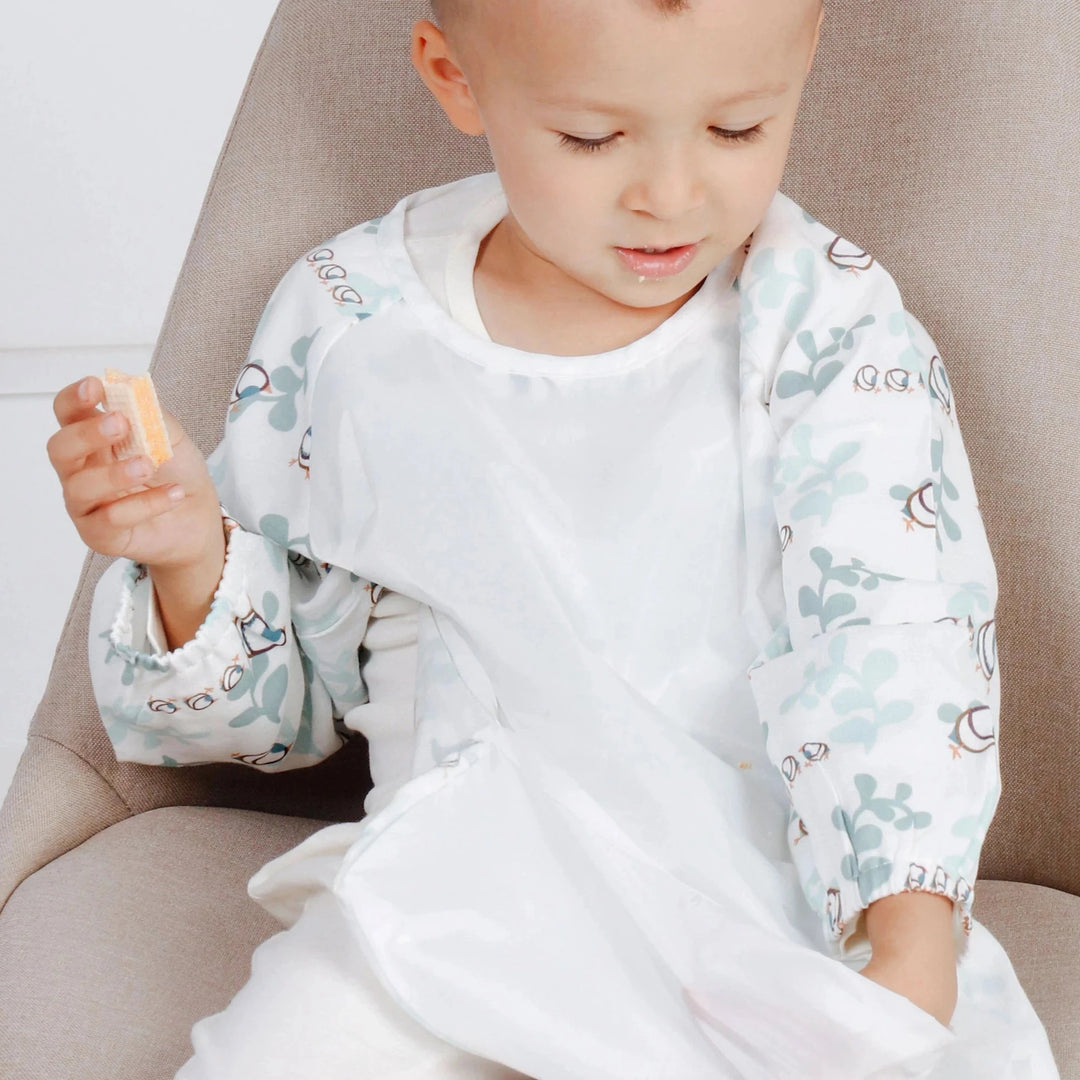 Nest Designs Baby Bamboo Long Sleeve Bib Cover - A Quail Tale Too