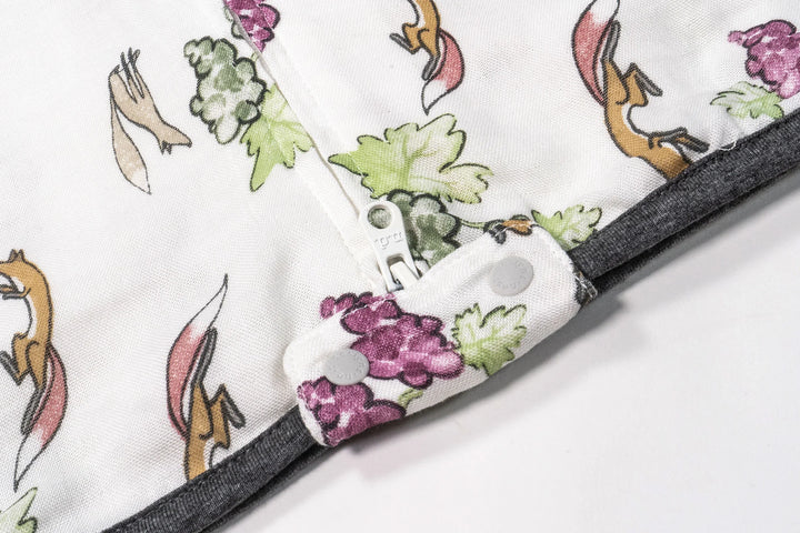 Nest Designs Baby 0.25 TOG Bamboo Silk Short Sleeve Sleep Bag - The Fox & The Grapes
