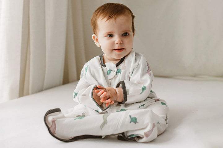 Nest Designs Baby 0.25 TOG Bamboo 3/4 Sleeve Sleep Bag - The Tortoise & The Hare