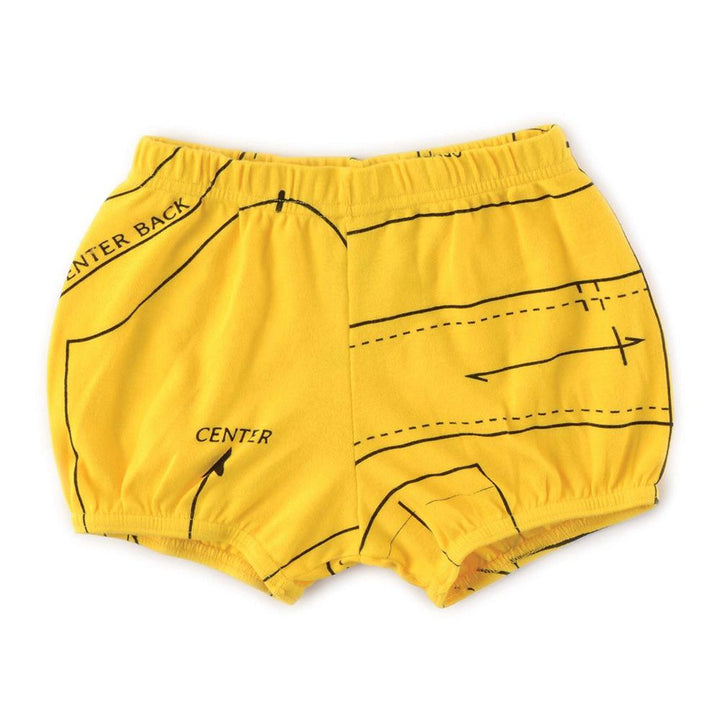 Nununu Kids SEWING PATTERN Yoga Shorts - Lava Yellow
