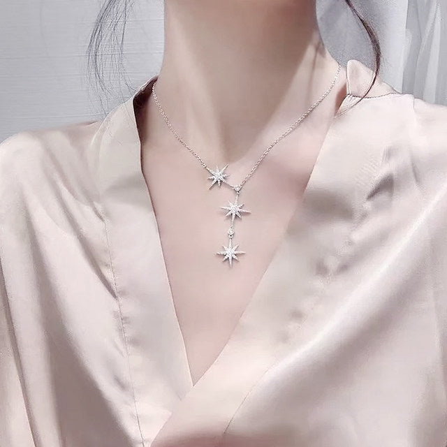 APM Triple Météorites Adjustable Necklace - Silver