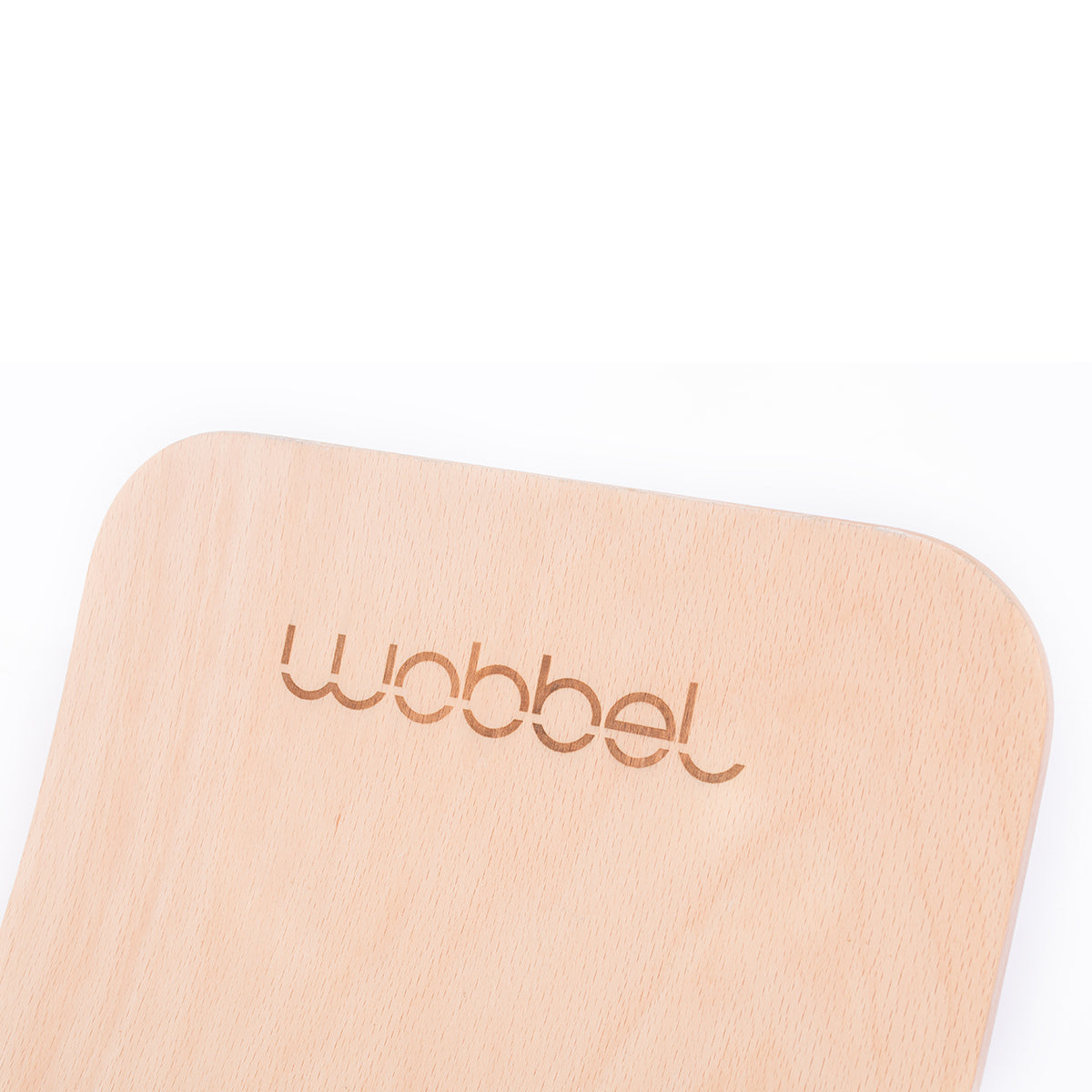 Wobbel Original Transparent Lacquer Balance Board - Natural/Wild Rose Wool Felt