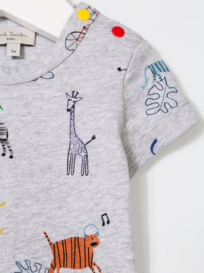 Paul Smith Junior Kids Animal Print T-Shirt 5L10501 20