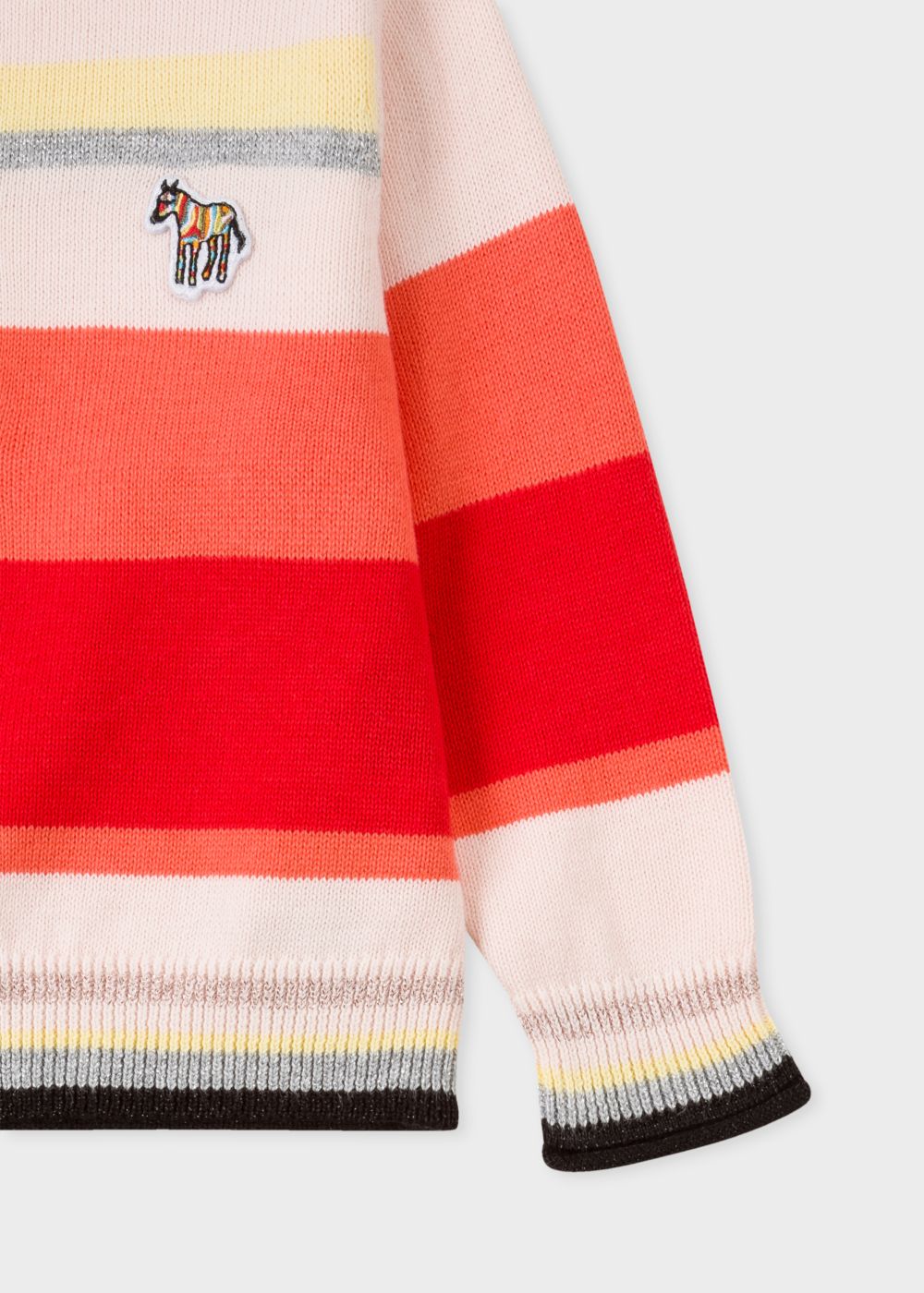 Paul Smith Junior Kids Girls Pink Stripe Zebra Cardigan 5L18012 92