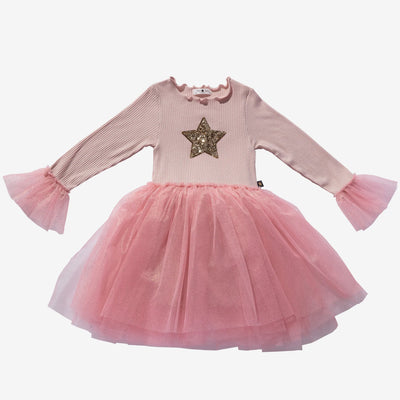 Petite Hailey Girl's SLEEVE TUTU DRESS - Pink - 2Y