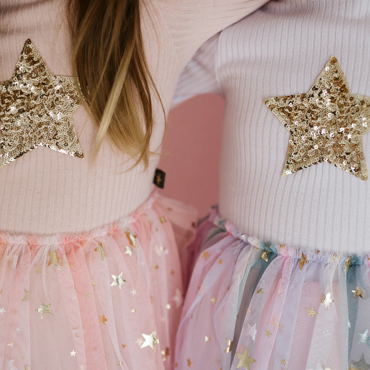Petite Hailey Girl's MULTISTAR TUTU Dress - Pink - 1Y