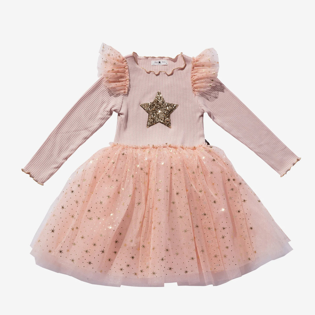 Petite Hailey Girl's FRILL LAYERED TUTU DRESS - PEACH – Mom Petite Hailey Girl's FRILL LAYERED TUTU DRESS - PEACH – Mom