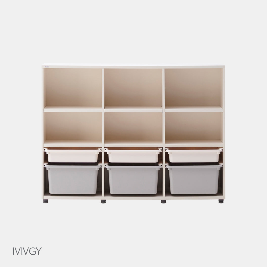 iloom 1400W 3-Story Bookshelf (with 6 Storage bins) more colors available [Pick-Up ONLY]
