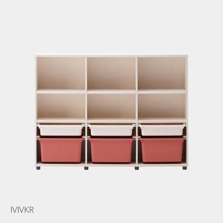 iloom 1400W 3-Story Bookshelf (with 6 Storage bins) more colors available [Pick-Up ONLY]